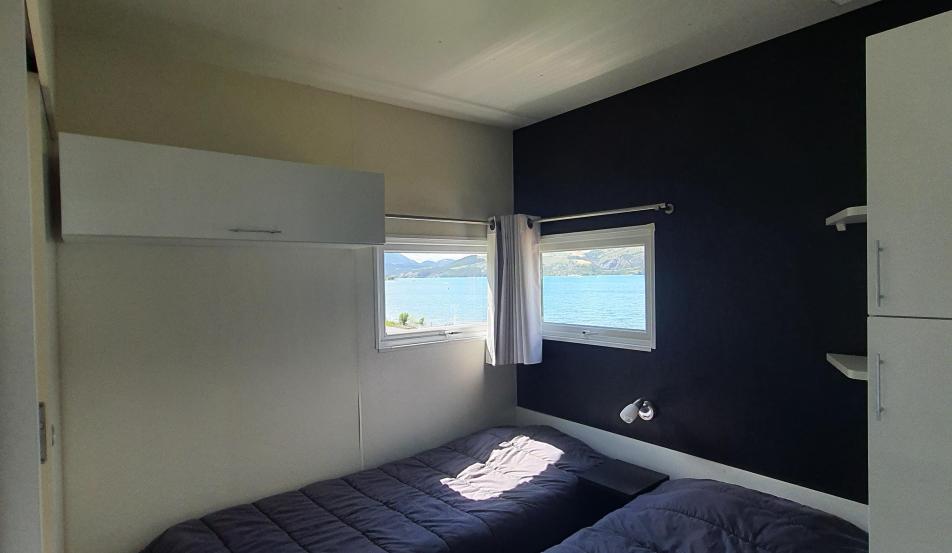 Camping Serre-Ponçon mobil-home Chambre enfant 6 personnes lac