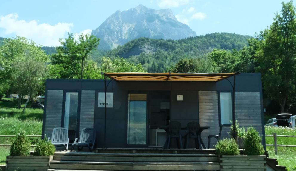 Camping Serre-Ponçon TAOS 6 personnes vue lac